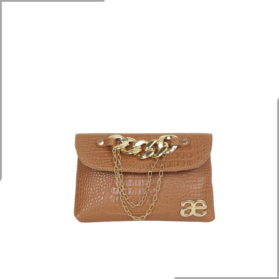Aegte Croco Black Waist Belt Bag (7895831314645)