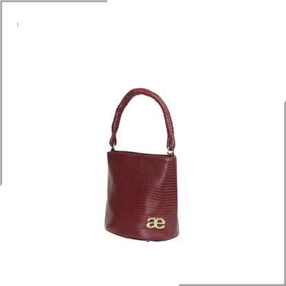 Aegte Barbie Pink Bucket Handbag with handwoven Cuff Hold & Long Sling Carry Belt (7880021016789)