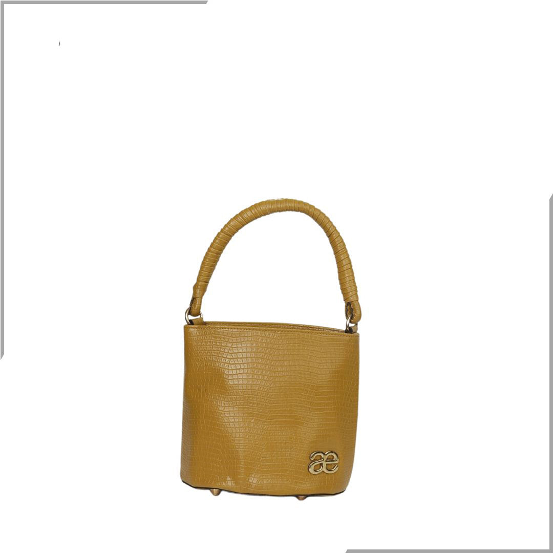 Aegte Barbie Pink Bucket Handbag with handwoven Cuff Hold & Long Sling Carry Belt (7880021016789)