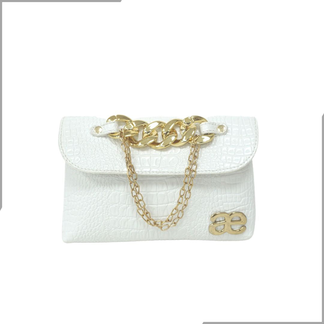 Aegte Croco Black Waist Belt Bag (7895831314645)