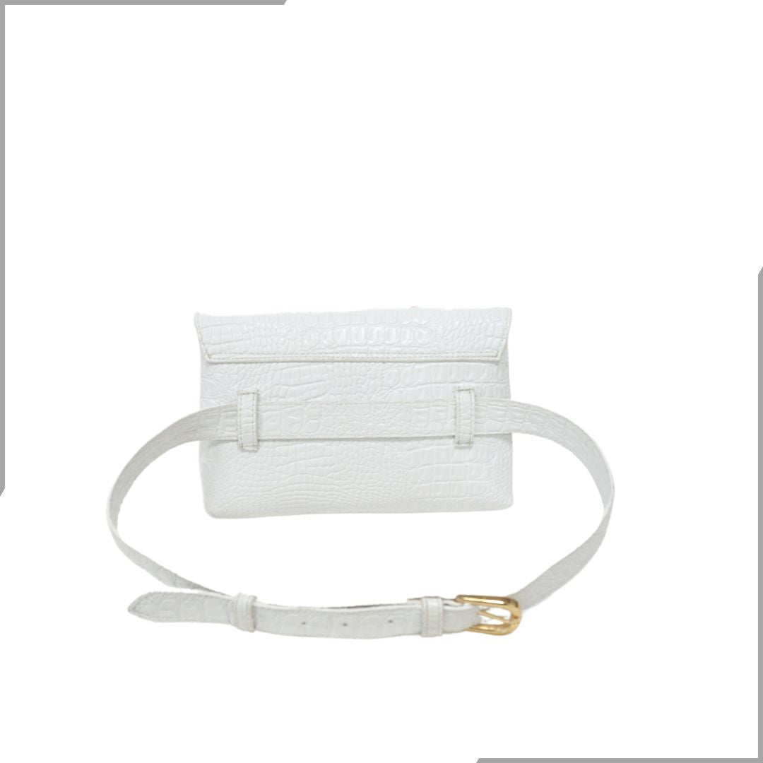 Aegte Croco Black Waist Belt Bag (7895831314645)