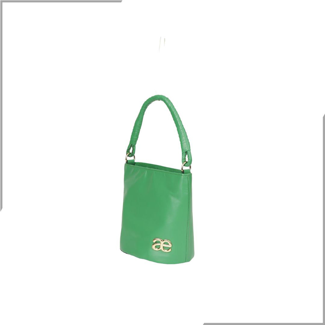 Aegte Silk Black Handbag with handwoven Cuff Hold & Long Sling Carry Belt (7854056964309)