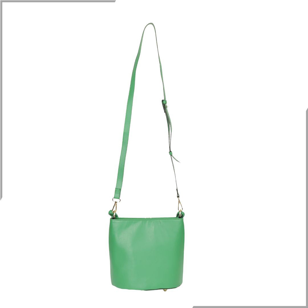 Aegte Barbie Pink Bucket Handbag with handwoven Cuff Hold & Long Sling Carry Belt (7880021016789)