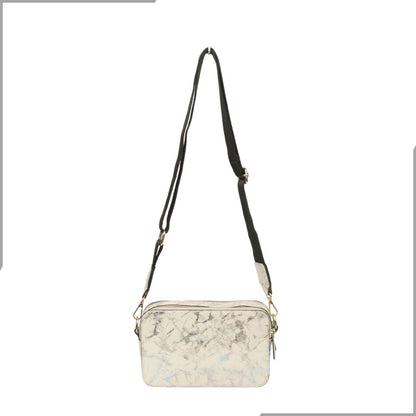 Aegte Aquamarine Marble  Solid Box Crossbody Shoulder Bag with Detachable Broad Belt (7880083505365)