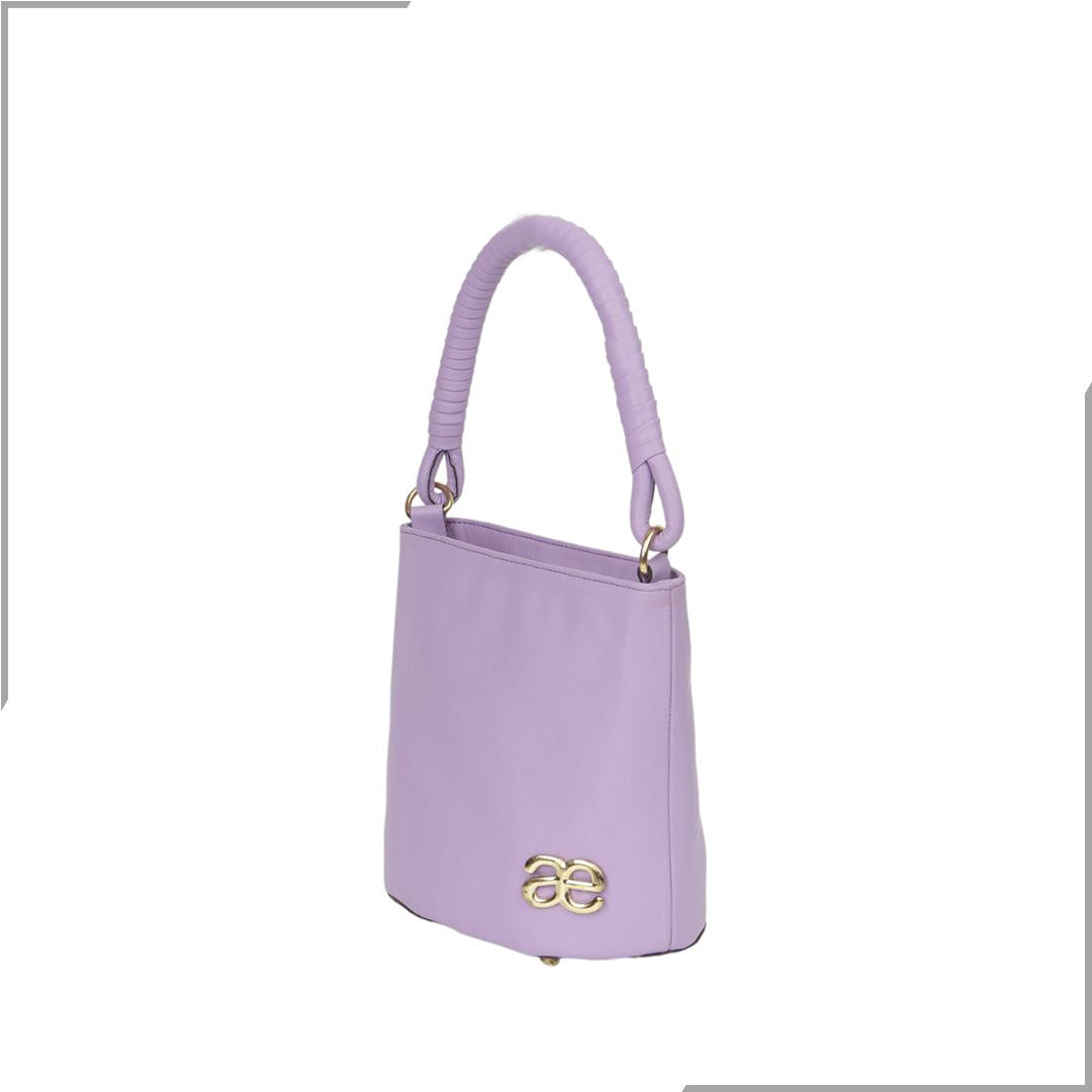 Aegte Barbie Pink Bucket Handbag with handwoven Cuff Hold & Long Sling Carry Belt (7880021016789)