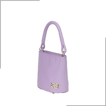 Aegte Barbie Pink Bucket Handbag with handwoven Cuff Hold & Long Sling Carry Belt (7880021016789)