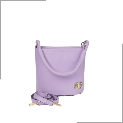 Aegte Barbie Pink Bucket Handbag with handwoven Cuff Hold & Long Sling Carry Belt (7880021016789)