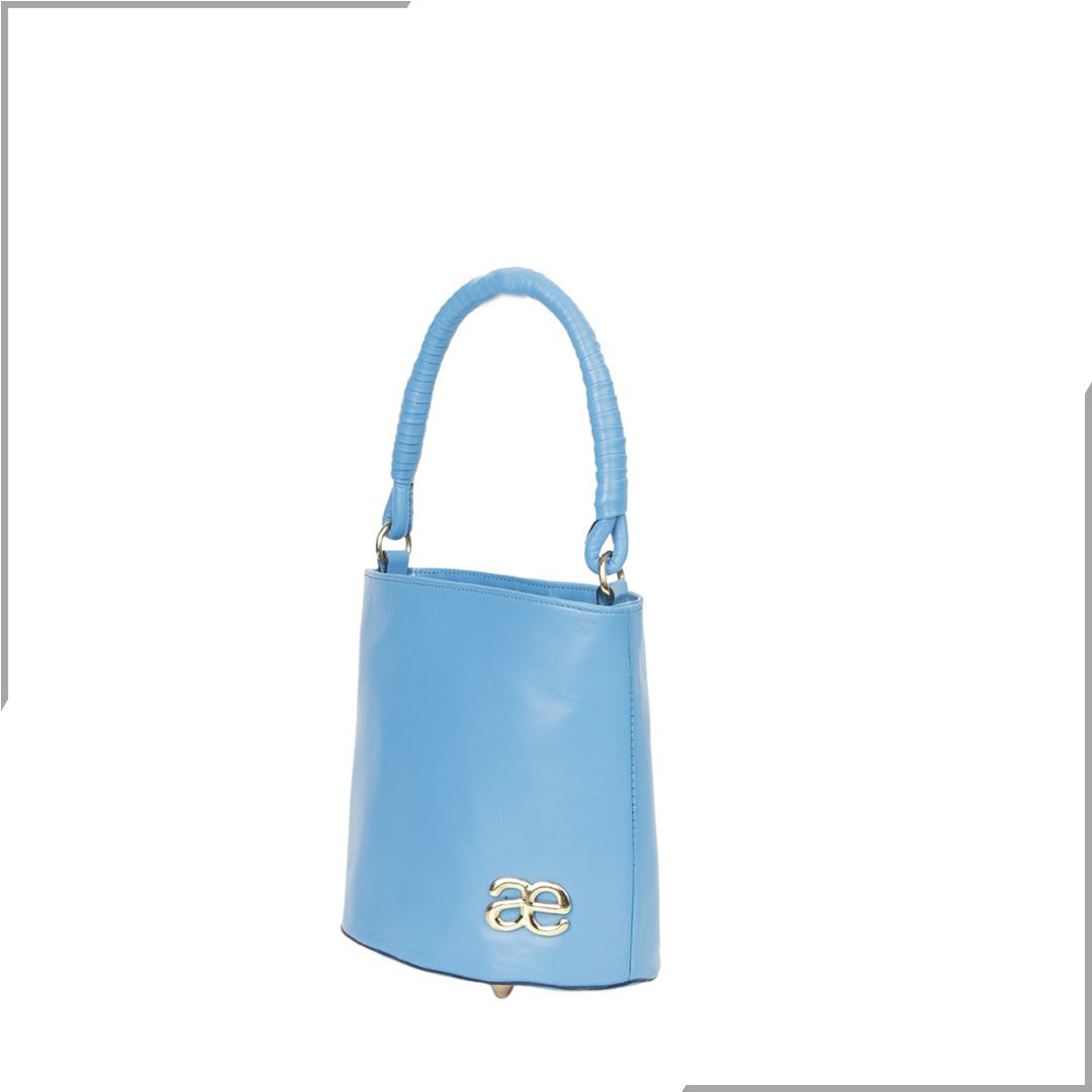 Aegte Barbie Pink Bucket Handbag with handwoven Cuff Hold & Long Sling Carry Belt (7880021016789)