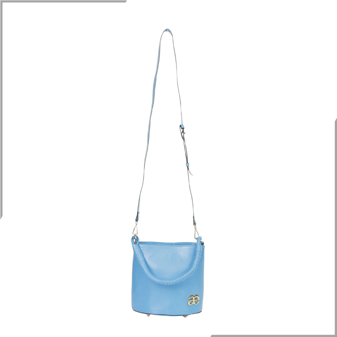 Aegte Barbie Pink Bucket Handbag with handwoven Cuff Hold & Long Sling Carry Belt (7880021016789)