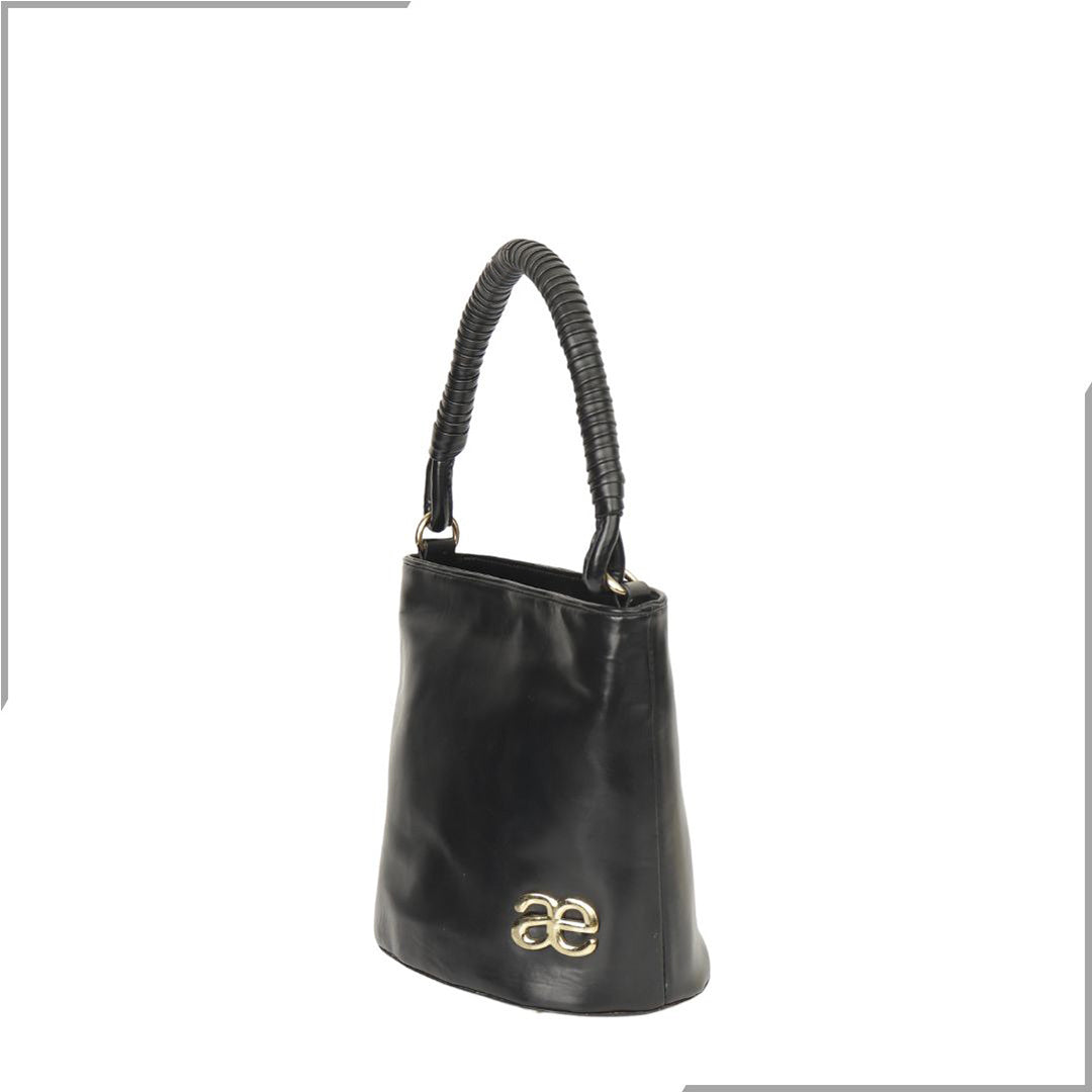 Aegte Barbie Pink Bucket Handbag with handwoven Cuff Hold & Long Sling Carry Belt (7880021016789)