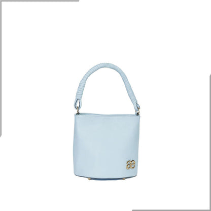 Aegte Barbie Pink Bucket Handbag with handwoven Cuff Hold & Long Sling Carry Belt (7880021016789)