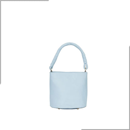 Aegte Barbie Pink Bucket Handbag with handwoven Cuff Hold & Long Sling Carry Belt (7880021016789)